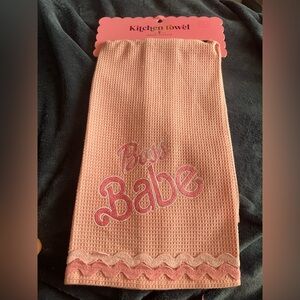 Simply Southern Pink Boss Babe Cotton, 27”x18”, Tea Towel, new with pkg.